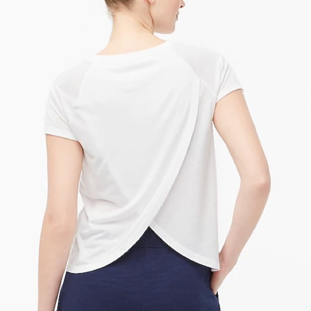 J. Crew Petal Back Top Feathersoft Yarn New XS $35